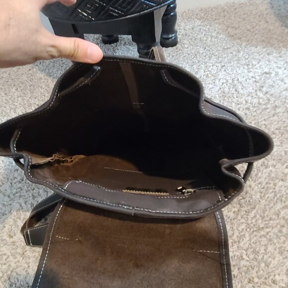 Premium Genuine Leather Backpack - Durable, Multi-Pocket, Stylish and Spacious D - Picture 3 of 4